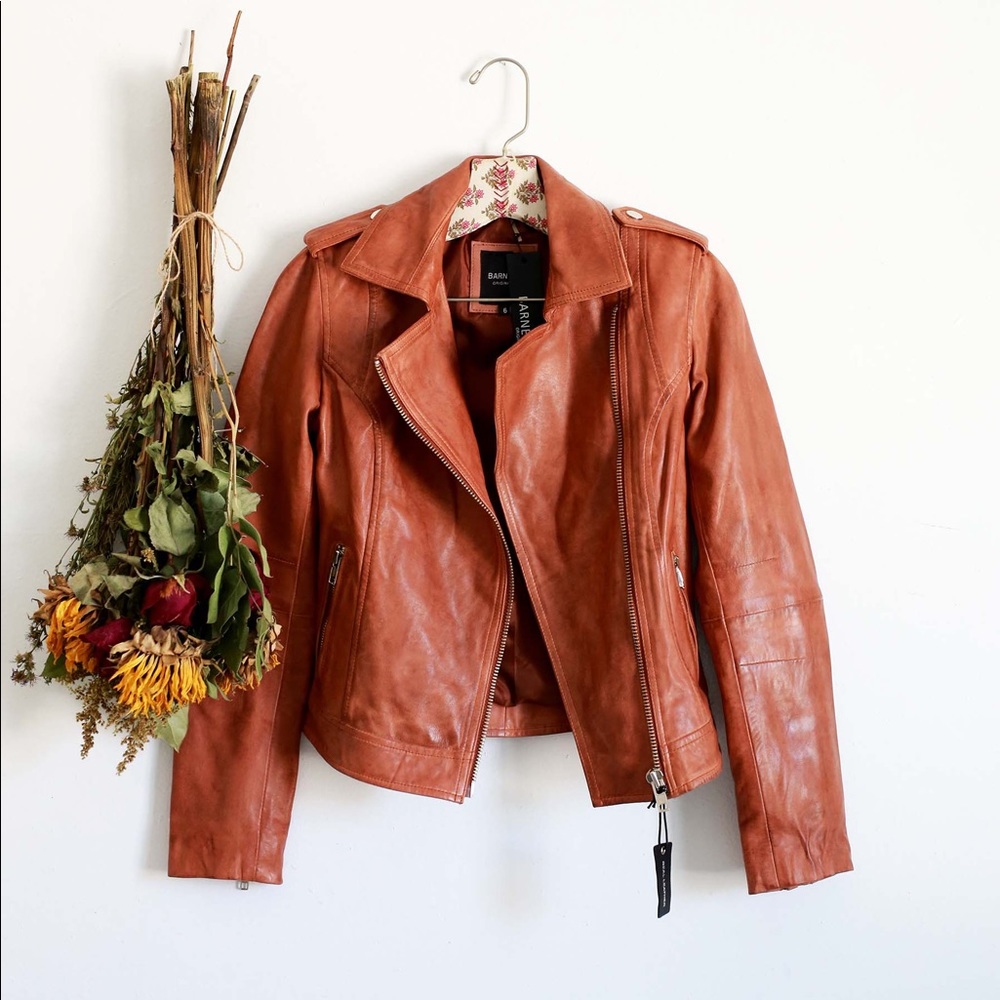 Barneys Originals leather biker jacket - Picture 2 of 6